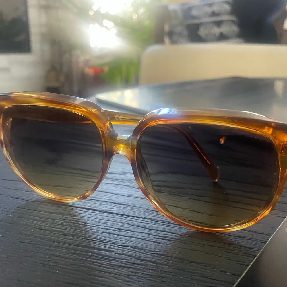 Celine Acetate Oversized Sunglasses - Havana Brown - Picture 3 of 9